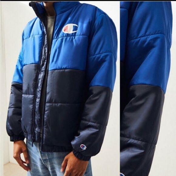 Champion men's stadium puffer jacket size large - Picture 1 of 7